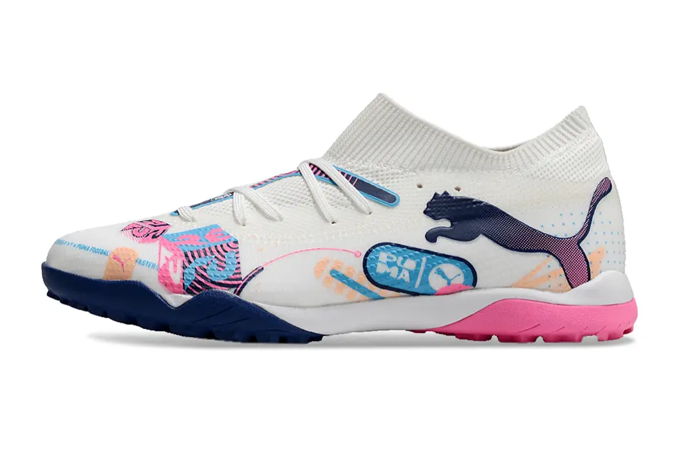 Puma Future 7 Ultimate TF - White/Navy Blue/Pink