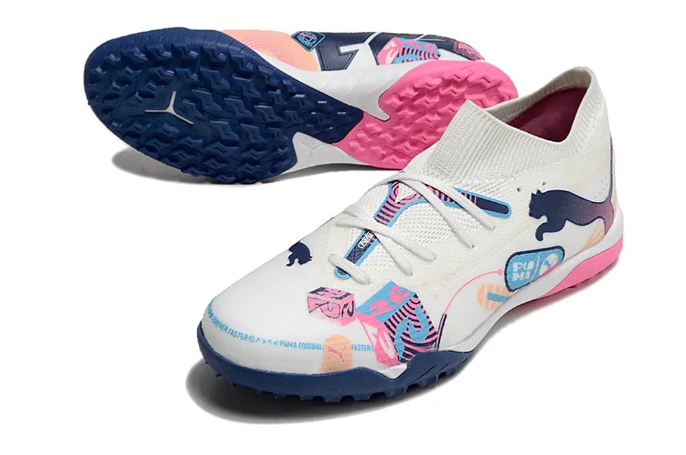 Puma Future 7 Ultimate TF - White/Navy Blue/Pink