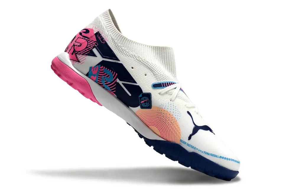 Puma Future 7 Ultimate TF - White/Navy Blue/Pink
