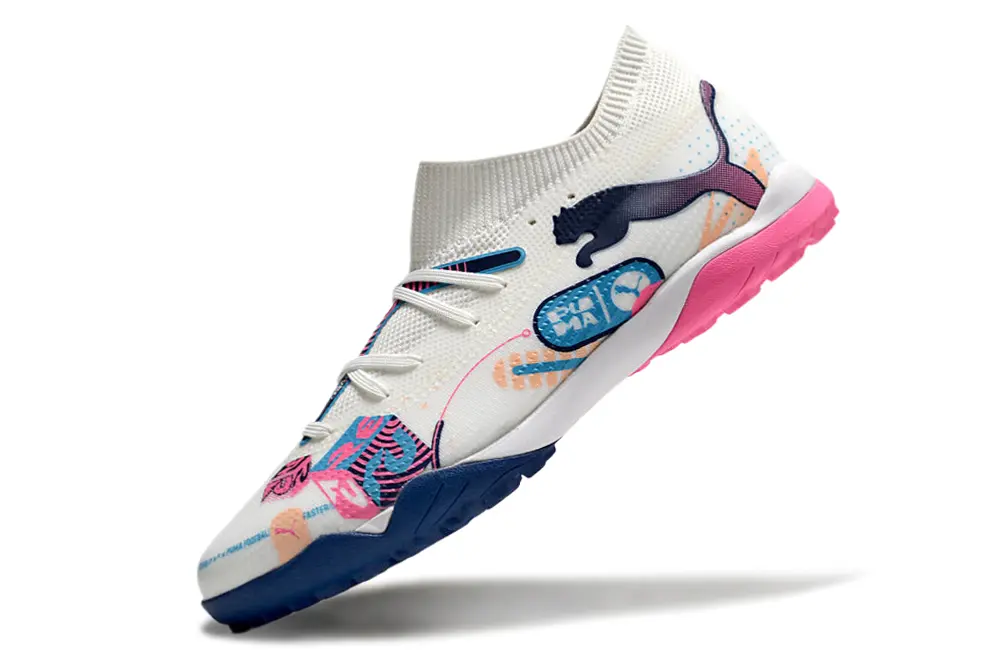 Puma Future 7 Ultimate TF - White/Navy Blue/Pink