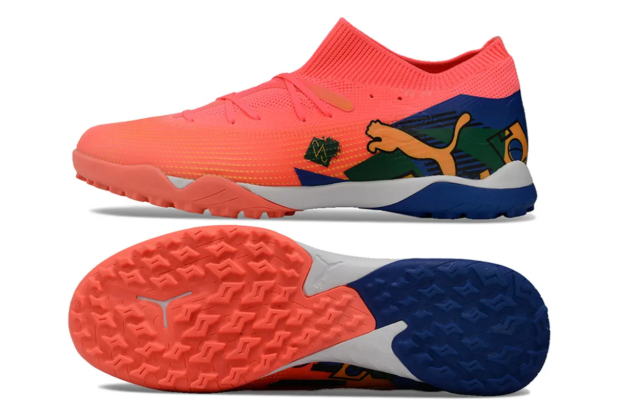 Puma Future 7 Ultimate TF - Coral/Neon Coral/Blue