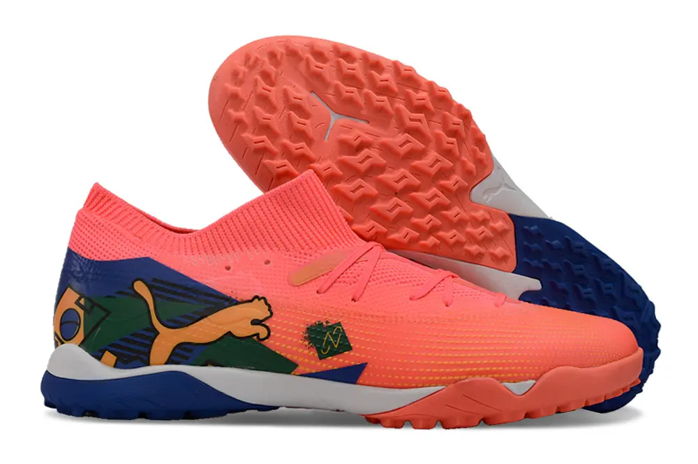 Puma Future 7 Ultimate TF - Coral/Neon Coral/Blue