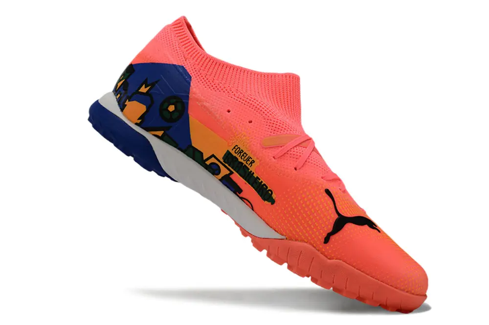 Puma Future 7 Ultimate TF - Coral/Neon Coral/Blue