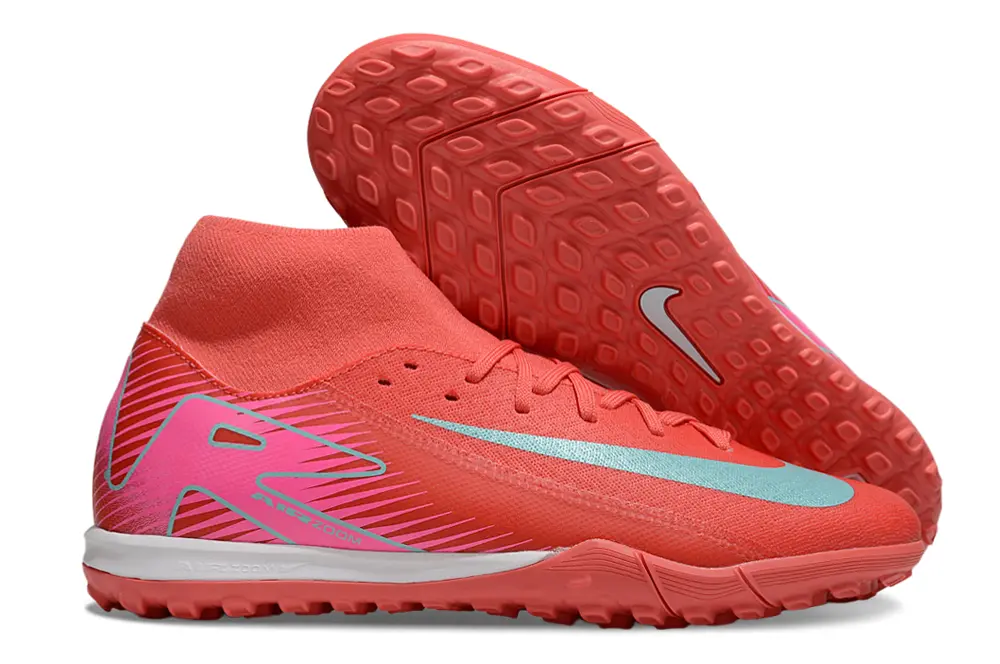 Nike Air Zoom Mercurial Superfly 10 Academy TF - Coral/Aqua Green/Hot Pink