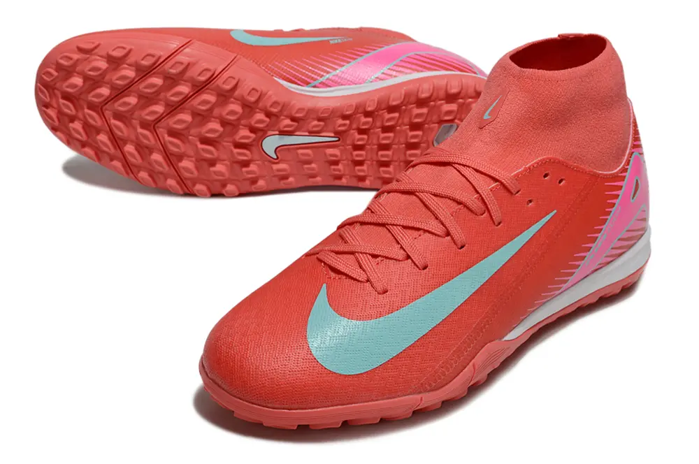 Nike Air Zoom Mercurial Superfly 10 Academy TF - Coral/Aqua Green/Hot Pink
