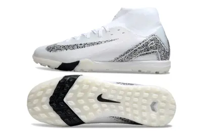 Nike Air Zoom Mercurial Superfly 10 Academy TF - White/Midnight Black/Sparkling Silver