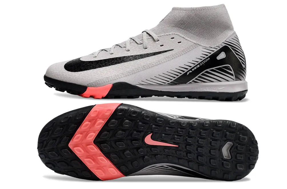 Nike Air Zoom Mercurial Superfly 10 Academy TF - Gray/Coral Pink/Black