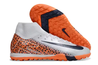 Nike Air Zoom Mercurial Superfly 10 Academy TF - Gray/Bright Orange/Navy Blue
