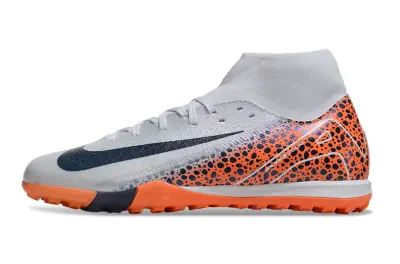 Nike Air Zoom Mercurial Superfly 10 Academy TF - Gray/Bright Orange/Navy Blue