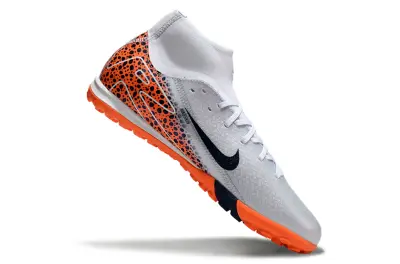Nike Air Zoom Mercurial Superfly 10 Academy TF - Gray/Bright Orange/Navy Blue
