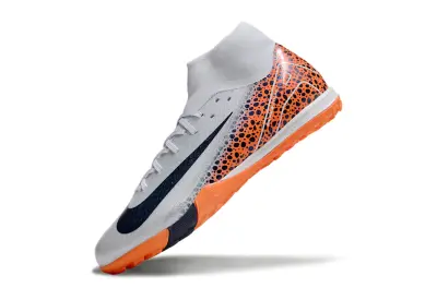 Nike Air Zoom Mercurial Superfly 10 Academy TF - Gray/Bright Orange/Navy Blue