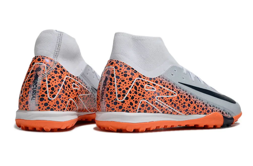 Nike Air Zoom Mercurial Superfly 10 Academy TF - Gray/Bright Orange/Navy Blue