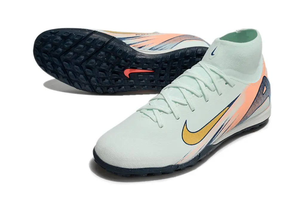 Nike Air Zoom Mercurial Superfly 10 Academy TF - Aqua/Peach Mist/Navy Blue