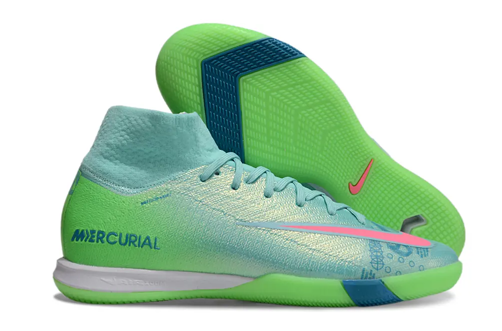 Nike Air Zoom Mercurial Superfly 10 Elite IC - Aqua/Vibrant Green/Fuchsia Pink