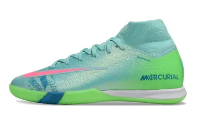 Nike Air Zoom Mercurial Superfly 10 Elite IC - Aqua/Vibrant Green/Fuchsia Pink