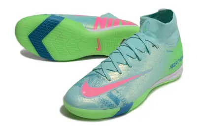 Nike Air Zoom Mercurial Superfly 10 Elite IC - Aqua/Vibrant Green/Fuchsia Pink