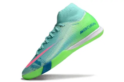 Nike Air Zoom Mercurial Superfly 10 Elite IC - Aqua/Vibrant Green/Fuchsia Pink