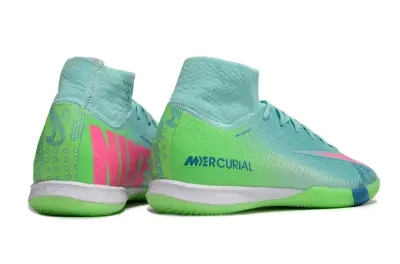 Nike Air Zoom Mercurial Superfly 10 Elite IC - Aqua/Vibrant Green/Fuchsia Pink