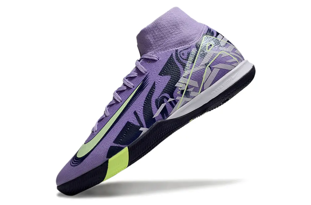 Nike Air Zoom Mercurial Superfly 10 Elite IC - Purple/Neon Green/Navy Blue