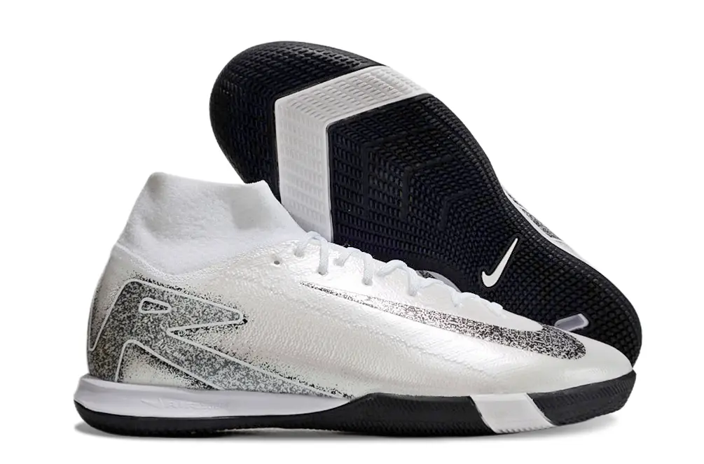 Nike Air Zoom Mercurial Superfly 10 Elite IC - White/Black/Light Grey