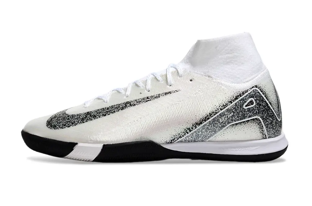 Nike Air Zoom Mercurial Superfly 10 Elite IC - White/Black/Light Grey