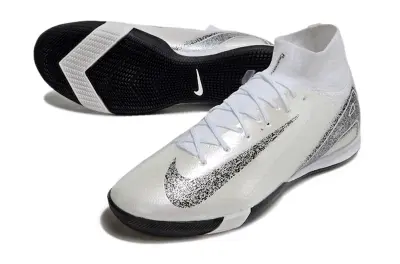 Nike Air Zoom Mercurial Superfly 10 Elite IC - White/Black/Light Grey