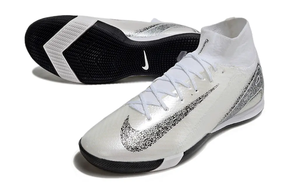 Nike Air Zoom Mercurial Superfly 10 Elite IC - White/Black/Light Grey