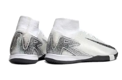 Nike Air Zoom Mercurial Superfly 10 Elite IC - White/Black/Light Grey
