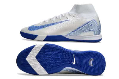 Nike Air Zoom Mercurial Superfly 10 Elite IC - White/Blue Burst/Crystal Blue