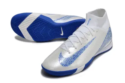 Nike Air Zoom Mercurial Superfly 10 Elite IC - White/Blue Burst/Crystal Blue