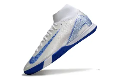 Nike Air Zoom Mercurial Superfly 10 Elite IC - White/Blue Burst/Crystal Blue