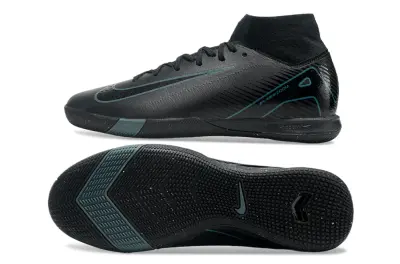 Nike Air Zoom Mercurial Superfly 10 Elite IC - Black/Teal Accent/Graphite Finish
