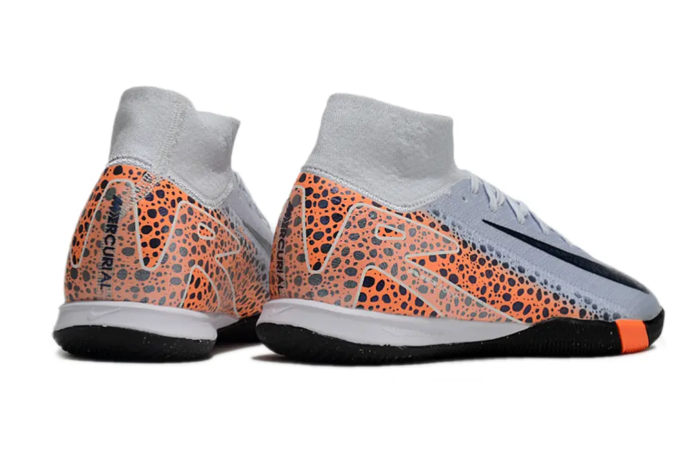 Nike Air Zoom Mercurial Superfly 10 Elite IC - Grey/Vibrant Orange/Dark Black