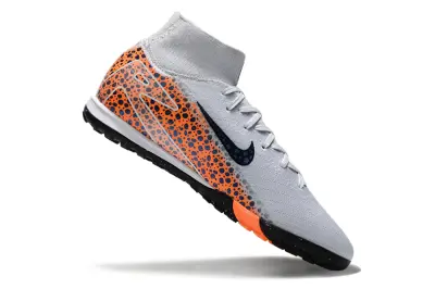 Nike Air Zoom Mercurial Superfly 10 Elite TF - Gray/Vibrant Orange/Deep Purple