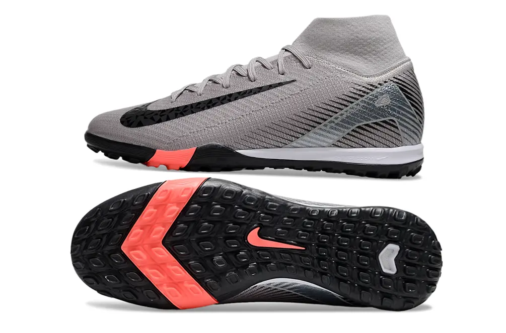 Nike Air Zoom Mercurial Superfly 10 Elite TF - Gray/Electric Coral/Black