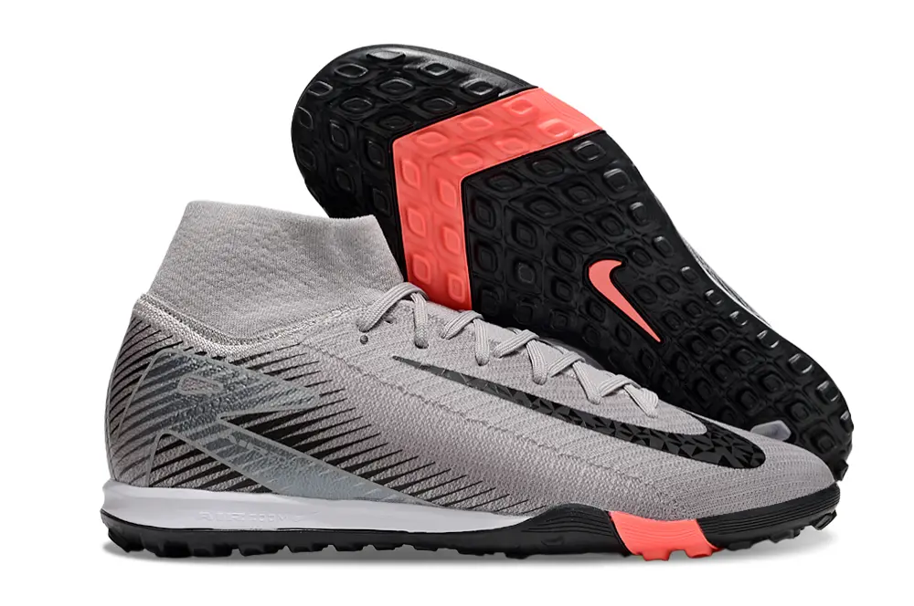 Nike Air Zoom Mercurial Superfly 10 Elite TF - Gray/Electric Coral/Black