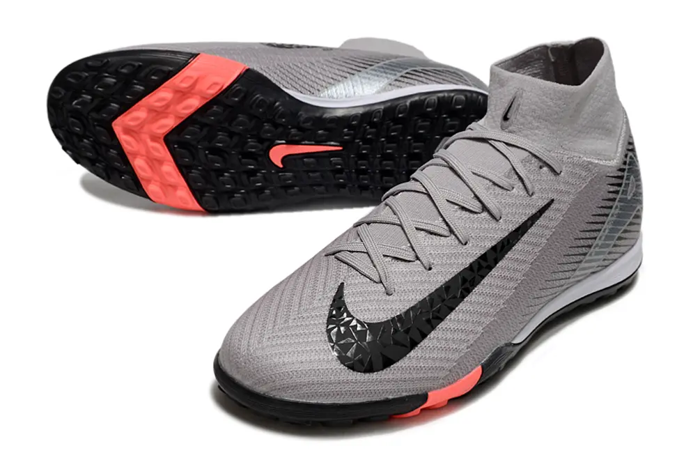 Nike Air Zoom Mercurial Superfly 10 Elite TF - Gray/Electric Coral/Black