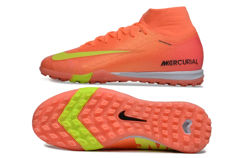 Nike Air Zoom Mercurial Superfly 10 Elite TF - Coral/Lime Green/Neon Pink