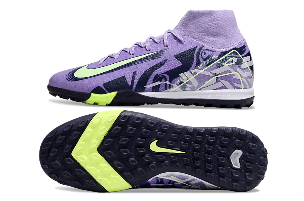 Nike Air Zoom Mercurial Superfly 10 Elite TF - Purple/Lime Green/Black