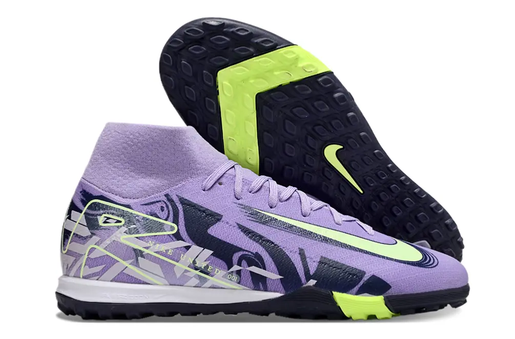 Nike Air Zoom Mercurial Superfly 10 Elite TF - Purple/Lime Green/Black