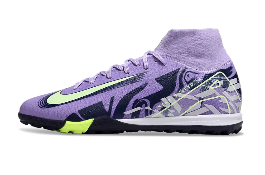 Nike Air Zoom Mercurial Superfly 10 Elite TF - Purple/Lime Green/Black