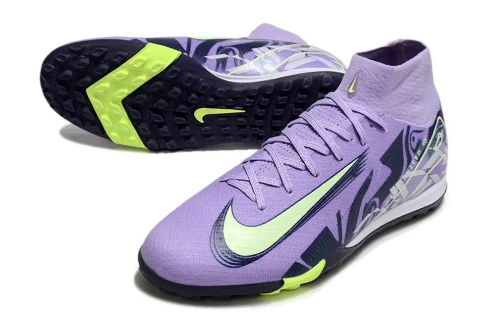 Nike Air Zoom Mercurial Superfly 10 Elite TF - Purple/Lime Green/Black