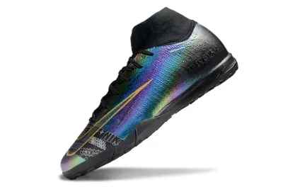 Nike Air Zoom Mercurial Superfly 10 Elite TF - Black/Iridescent Rainbow/Neon Orange