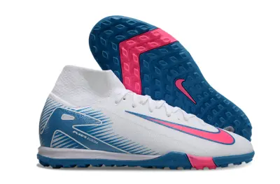 Nike Air Zoom Mercurial Superfly 10 Elite TF - White/Vibrant Pink/Light Blue
