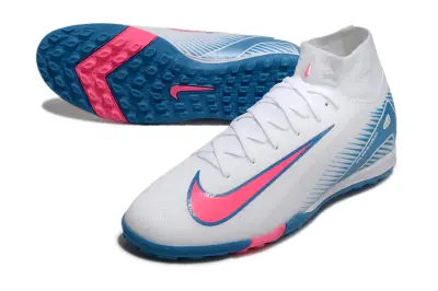 Nike Air Zoom Mercurial Superfly 10 Elite TF - White/Vibrant Pink/Light Blue