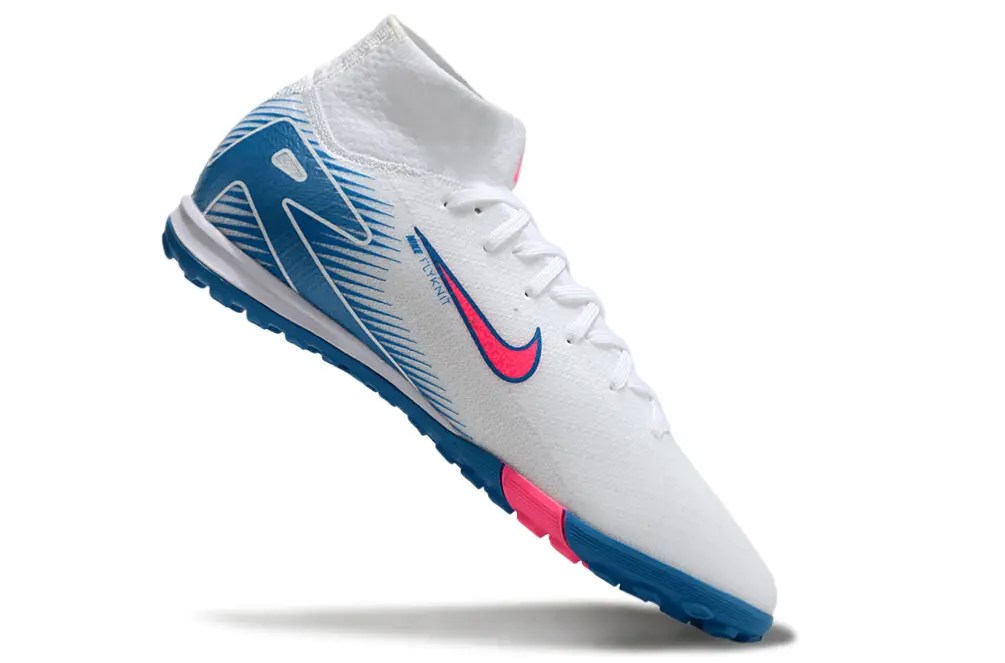 Nike Air Zoom Mercurial Superfly 10 Elite TF - White/Vibrant Pink/Light Blue