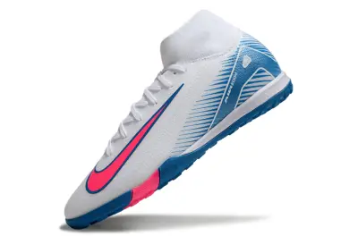 Nike Air Zoom Mercurial Superfly 10 Elite TF - White/Vibrant Pink/Light Blue