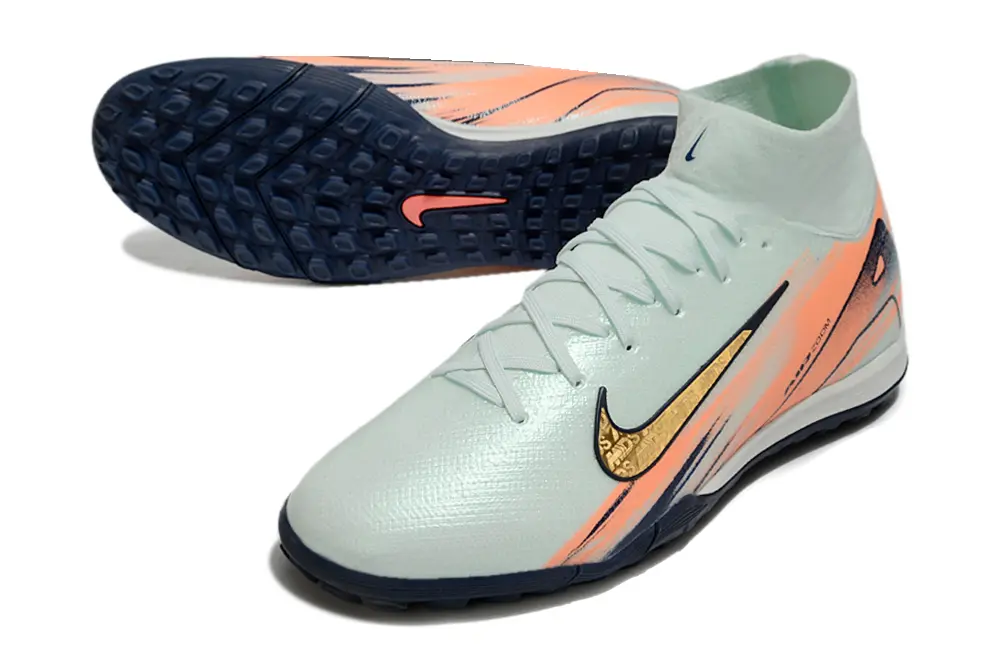 Nike Air Zoom Mercurial Superfly 10 Elite TF - Mint/Coral/Gold