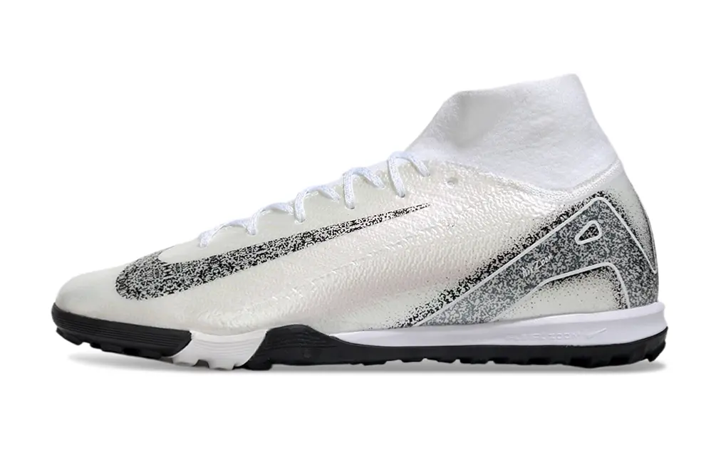 Nike Air Zoom Mercurial Superfly 10 Elite TF - White/Silver Sparkle/Black