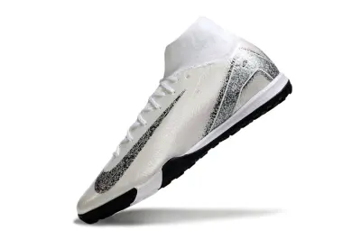 Nike Air Zoom Mercurial Superfly 10 Elite TF - White/Silver Sparkle/Black